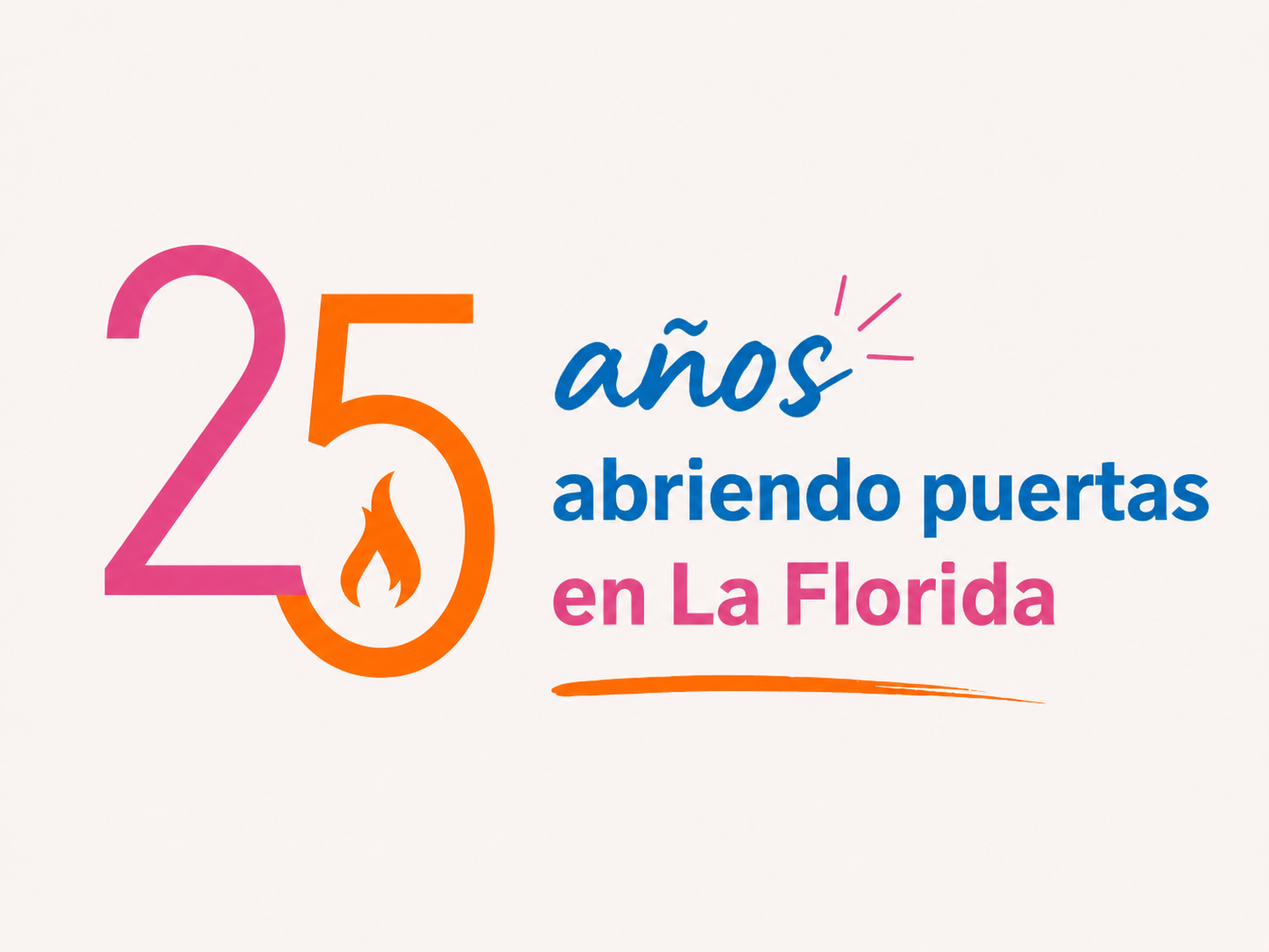 Logo 25 aos Cast La Llumeneta